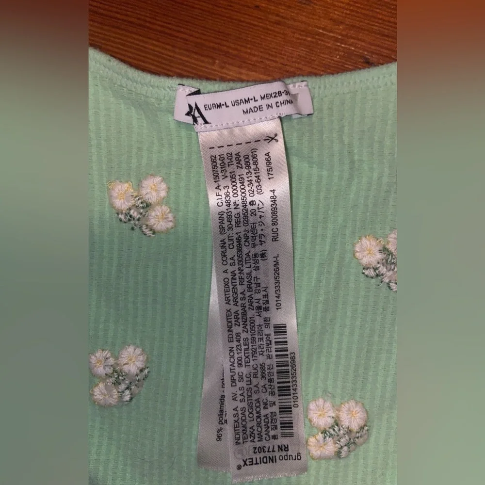 Zara Floral Wrap Top - Picture 3 of 3